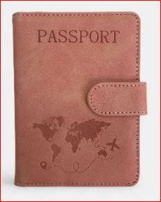 Passport cover Red rose